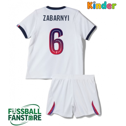 Paris Saint-Germain Ilya Zabarnyi #6 Replik Auswärtstrikot Kinder 2026-27 Kurzarm (+ Kurze Hosen)